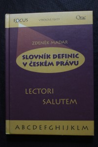 náhled knihy - Slovník definic v českém právu