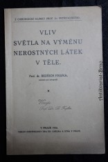 náhled knihy - Vliv světla na výměnu nerostných látek v těle