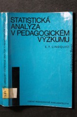 náhled knihy - Statistická analýza v pedagogickém výzkumu : Příručka pro studium na filosof. fakultách