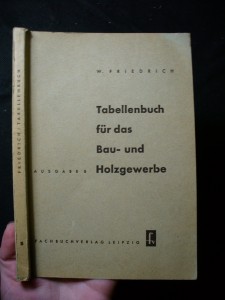 náhled knihy - Tabellenbuch fur das Bau-und Holzgewerbe