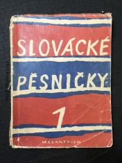 náhled knihy - Slovácké pěsničky. 1. sbírka jednohlasých lidových písní
