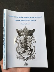 náhled knihy - České a moravské zemské právo procesní v první polovině 17. století