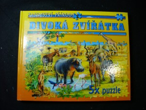 náhled knihy - Divoká zvířátka : 5x puzzl