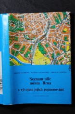 náhled knihy - Seznam ulic města Brna s vývojem jejich pojmenování