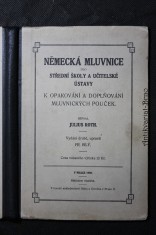 náhled knihy - Německá mluvnice pro střední školy a učitelské ústavy k opakování a doplňování mluvnických pouček
