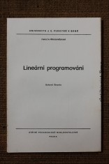 náhled knihy - Lineární programování : určeno pro posl. fak. přírodověd.