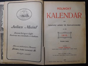 náhled knihy - Rolnické kalendář pro katolický selský lid českoslovanský