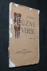 náhled knihy - Různé verše : 1910-1911