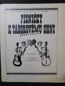 náhled knihy - Písničky k táborovému ohni Brontosauři