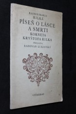 náhled knihy - Píseň o lásce a smrti korneta Kryštofa Rilka