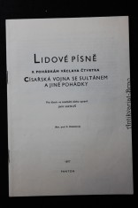 náhled knihy - Lidové písně k pohádkám Václava Čtvrtka : Císařská vojna se sultánem a jiné pohádky