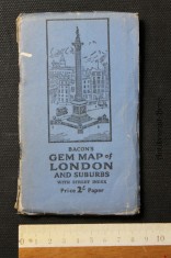náhled knihy - Bacon´s Gem Map of London and Suburbs with Street index