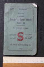 náhled knihy - Návod k upotřebení Singerova šicího stroje třídy 15 (cívka central) pro rodinnou potřebu