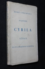 náhled knihy - Život a pochvala svatého Cyrila, učitele slovanského národa