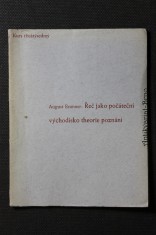 náhled knihy - Řeč jako počáteční východisko theorie poznání