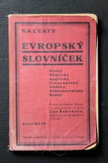 náhled knihy - Evropský slovníček = Europäisches Taschen Wörterbuch = European Pocket-Dictionary = Vocabulaire Européen de voyage = Europeo Dizionairio da viaggo = Europski putni Rječnik = Evropejskij karmannyj Slovar