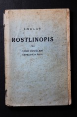 náhled knihy - Rostlinopis pro nižší oddělení středních škol seps. Gotthard Smolař, při čemž použil 207 obrazců z Pokorného-Čelakovského Rostlinopis