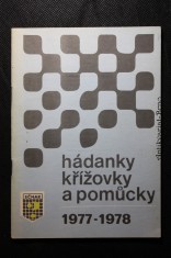 náhled knihy - Hádanky, křížovky a pomůcky 1977 - 1978