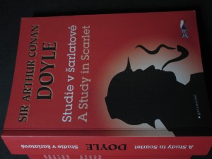 náhled knihy - & Anglicky A study in scarlet = Studie v šarlatové