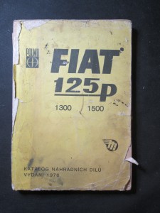 náhled knihy - Katalog náhradních dílů Fiat 125p, 1300, 1500