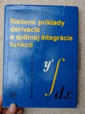 náhled knihy - Riešené príklady derivácie a spätnej integrácie funkcií