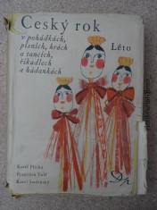 náhled knihy - Český rok v pohádkách, písních, hrách a tancích, říkadlech a hádankách. Léto
