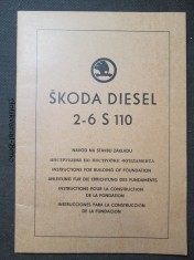 náhled knihy - Škoda diesel 2- 6 S110. Návod na stavbu základu