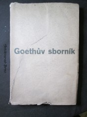 náhled knihy - Goethův sborník : památce 100. výročí básníkovy smrti