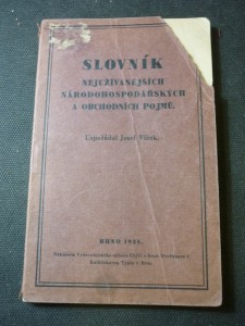 náhled knihy - Slovník nejužívanějších národohospodářských a obchodních pojmů