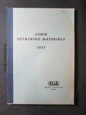 náhled knihy - Ceník ostatního materiálu 1977