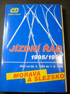 náhled knihy - jízdní řády 195/1996 Morava a Slezsko
