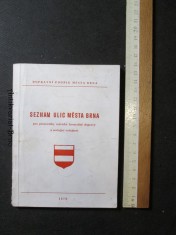 náhled knihy - Seznam ulic města Brna