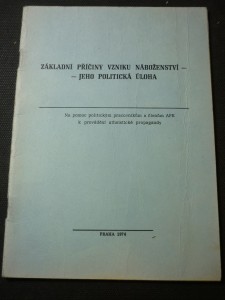náhled knihy - základní příčiny vzniku náboženství-jeho politická úloha
