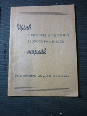 náhled knihy - výtah z pravidel silničního provozu pro řidiče mopedů