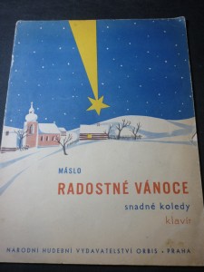 náhled knihy - Radostné Vánoce 25 vánočních písní a koled ve snadném slohu s podloženým textem