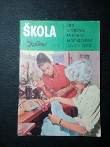 náhled knihy - Škola šití, vyšívání, pletení, háčkování, 4. sešit
