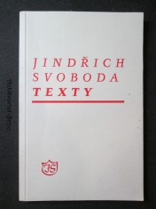 náhled knihy - Jindřich Svoboda. Texty