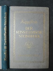 náhled knihy -  Der künstlerische Steindruck.  Handwerkliche Erfahrungen bei künstlerischen Flachdruckverfahren.
