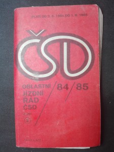 náhled knihy - Oblastní jízdní řád ČSD, část 2.