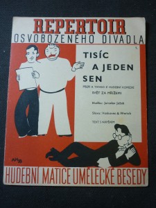 náhled knihy - tisíc a jeden sen píseň a tango z hudební komedie ,,svět za mřížemi''