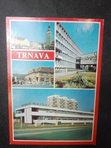 náhled knihy - Trnava - Gottwaldovo námestie - Mestský dom osvety - Okresný narodný výbor - Reštaurácia Merkur