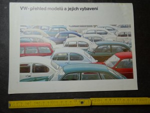 náhled knihy - VW - přehled modelů a jejich vybavení. VW 1200, 1300, 1500, 1600, 411, Mikrobus, Camping