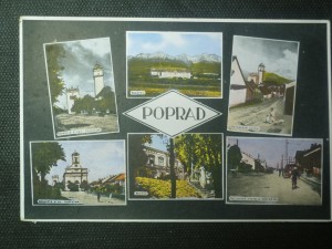 náhled knihy - Poprad - náměstí s kat. kostelem, náměstí s ev. kostelem, kasáren, museum, tatranská cesta s nádražím