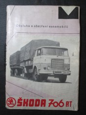 náhled knihy - Obsluha a ošetření automobilů a podvozků Škoda 706 řady RT