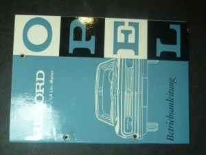 náhled knihy - Rekord. Opel. Betriebsanleitung