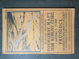 náhled knihy - Podrobné mapy zemí Koruny české v měřítku 1 : 75.000 a průvodce statisticko-historický po všech místech na těchto mapách uvedených. Sešit 15. List 79: Turnov - Sobotka - Jičín - Paka