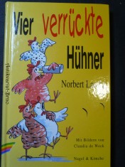 náhled knihy - Vier verrückte Hühner