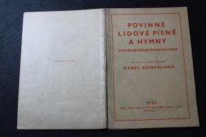 náhled knihy - Povinné lidové písně a hymny pro národní školy československé