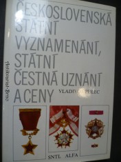 náhled knihy - Československá státní vyznamenání, státní čestná uznání a ceny