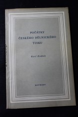 náhled knihy - Počátky českého dělnického tisku
